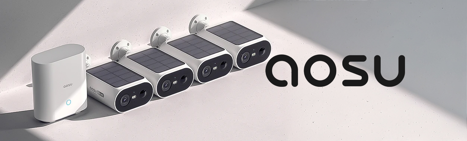 Aosu P1 SE zestaw 4 kamer solarnych 2K monitoring zewnętrzny bez abonamentu