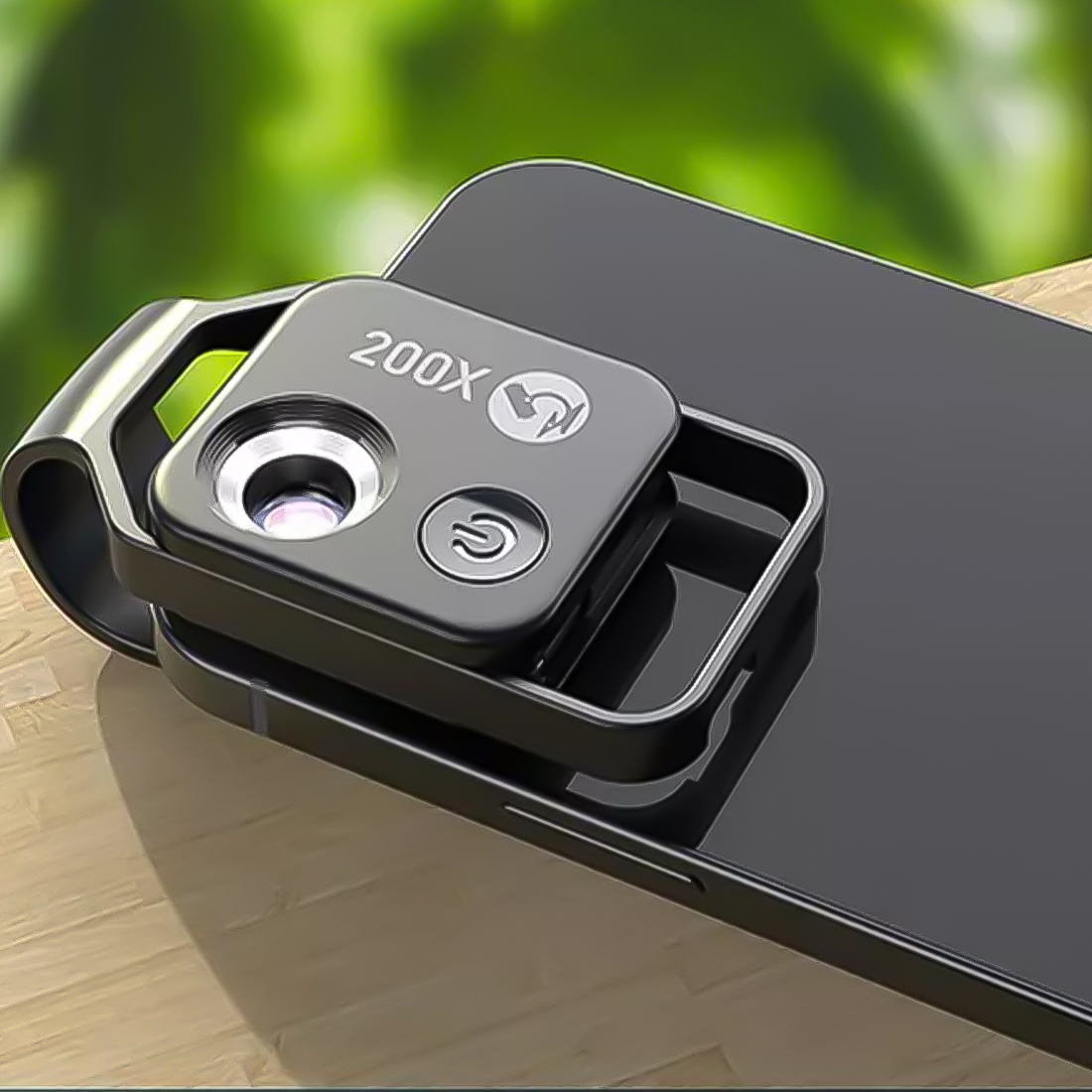 obiektyw mikroskopowy clip-on do iPhone i Android