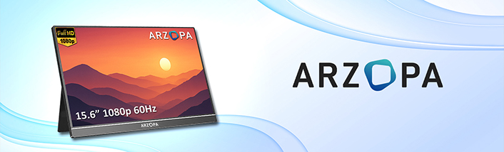 mobilny ekran ARZOPA A1 Gamut 15.6 cali do pracy zdalnej