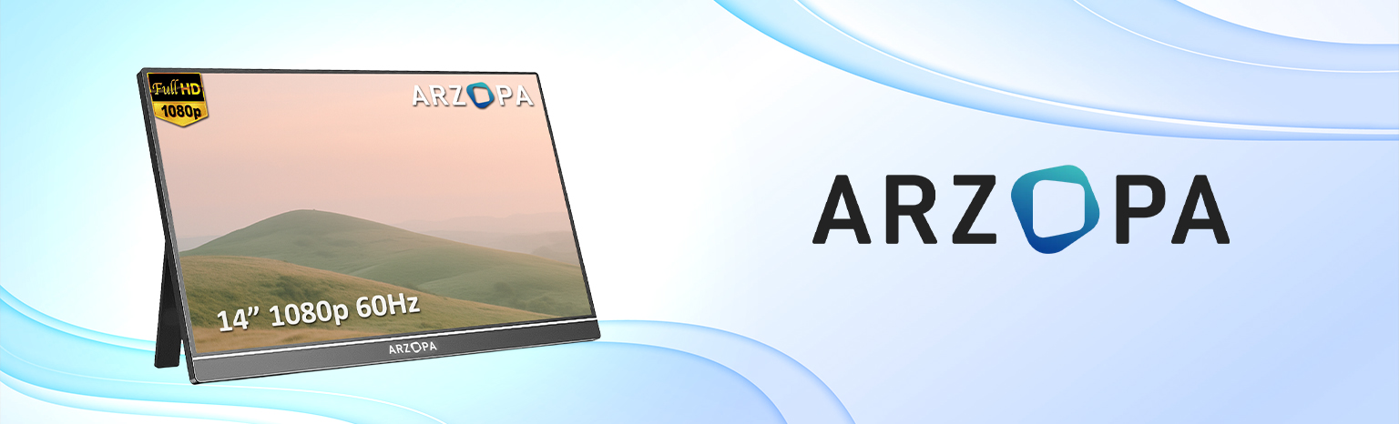 przenośny monitor Full HD ARZOPA A1S z USB-C i HDMI