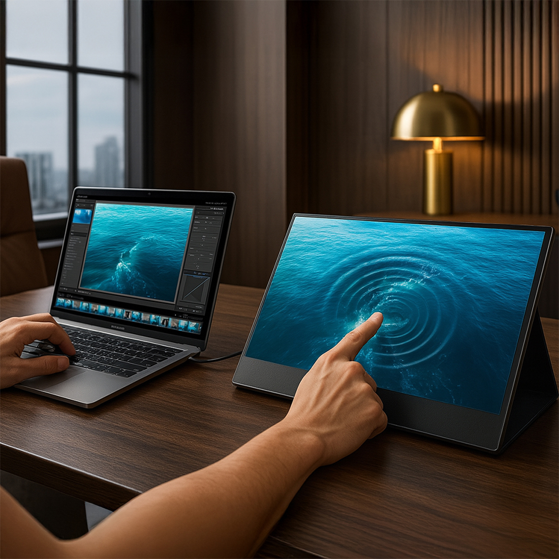 ekran pomocniczy ARZOPA A1T 60 Hz do MacBooka i iPada Pro