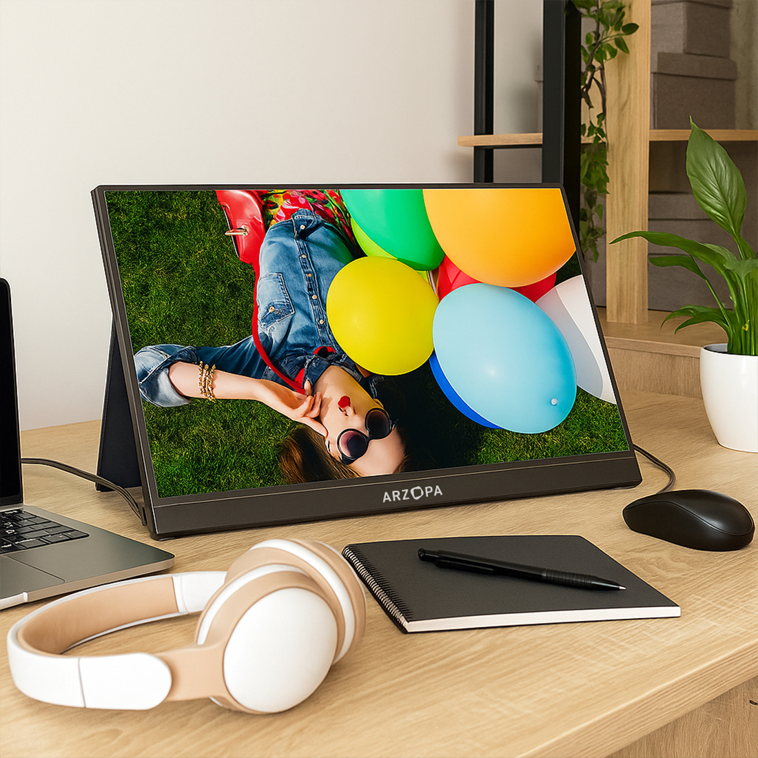 dodatkowy monitor do laptopa 13.3 cali 1920×1080 ARZOPA