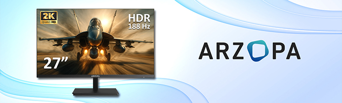 Arzopa M1RC do gier FPS z matrycą IPS i 1ms reakcji