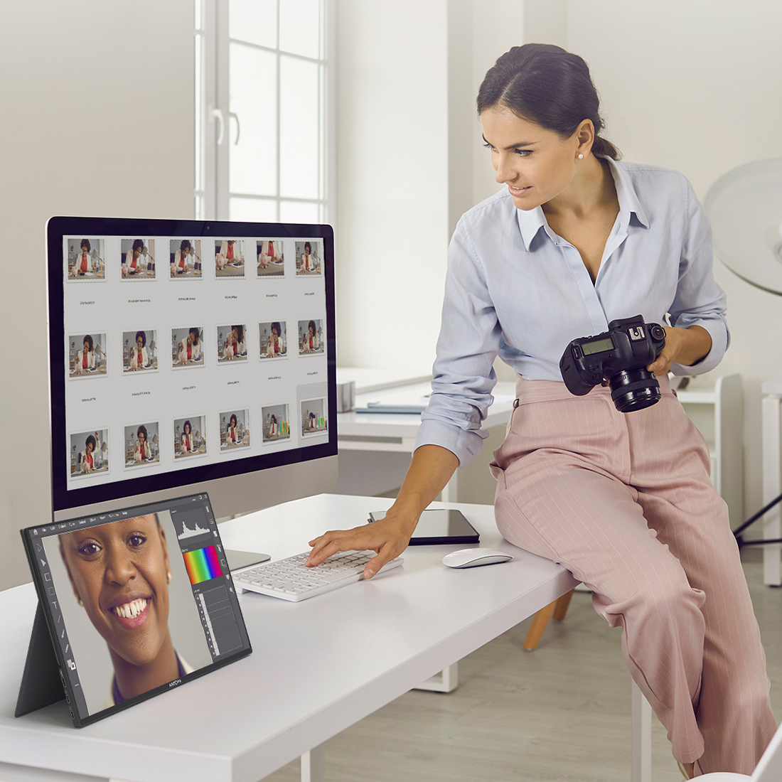 ARZOPA Z1RC monitor przenośny z matrycą IPS 100% sRGB