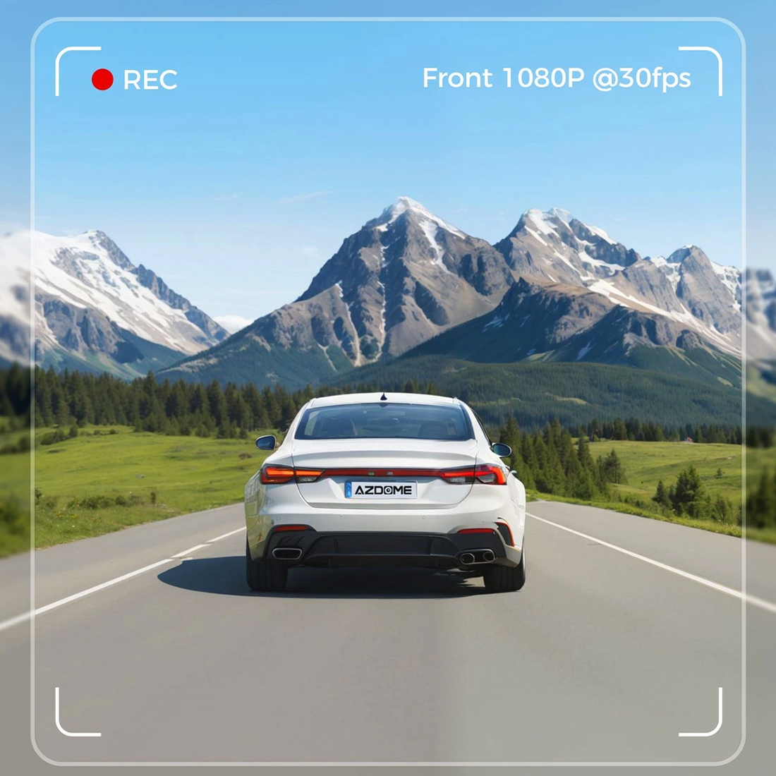 Azdome M200 nagrania w jakości 1080P Full HD kamera samochodowa