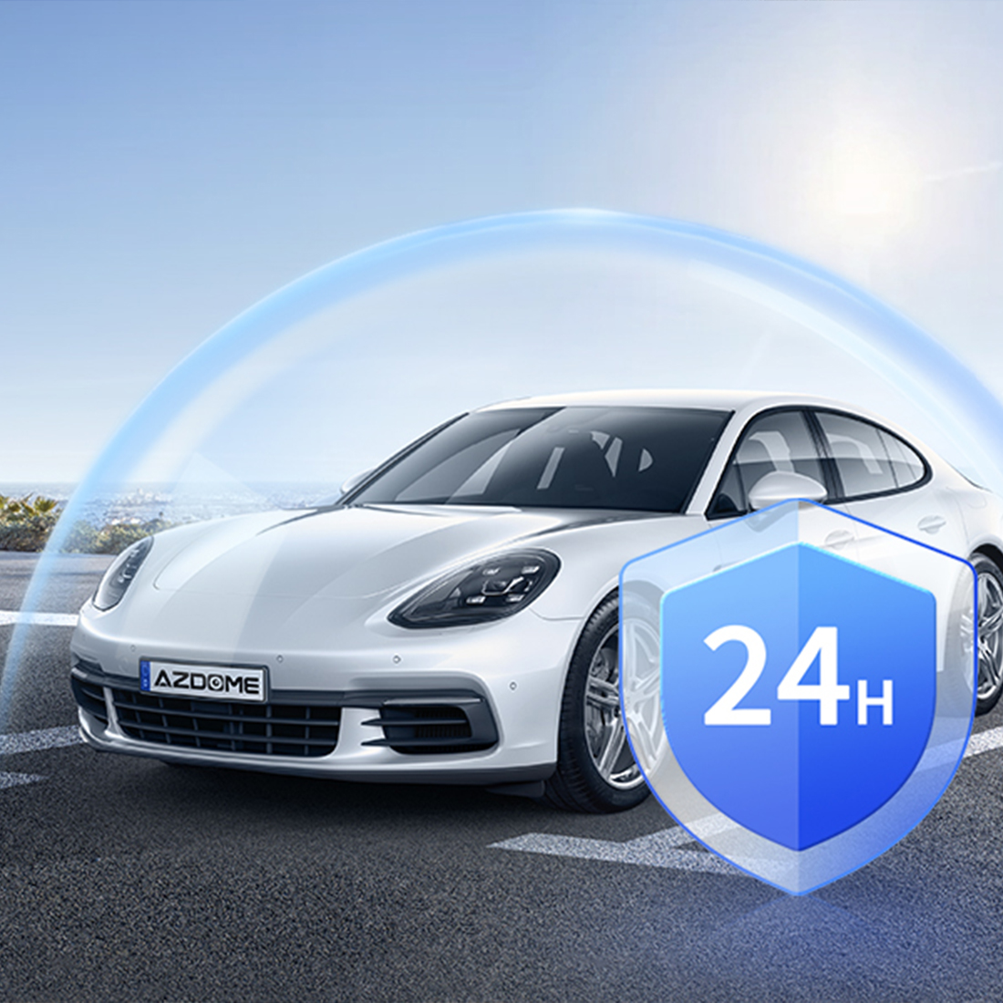 azdome m330 max calodobowy tryb parkingowy z detekcja ruchu i stabilna praca na superkondensatorze