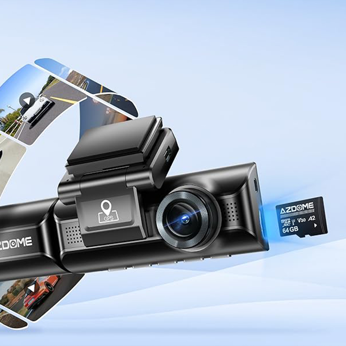 AZDOME M550 Max time lapse monitoring parkingowy 24-7 oszczedzanie pamieci