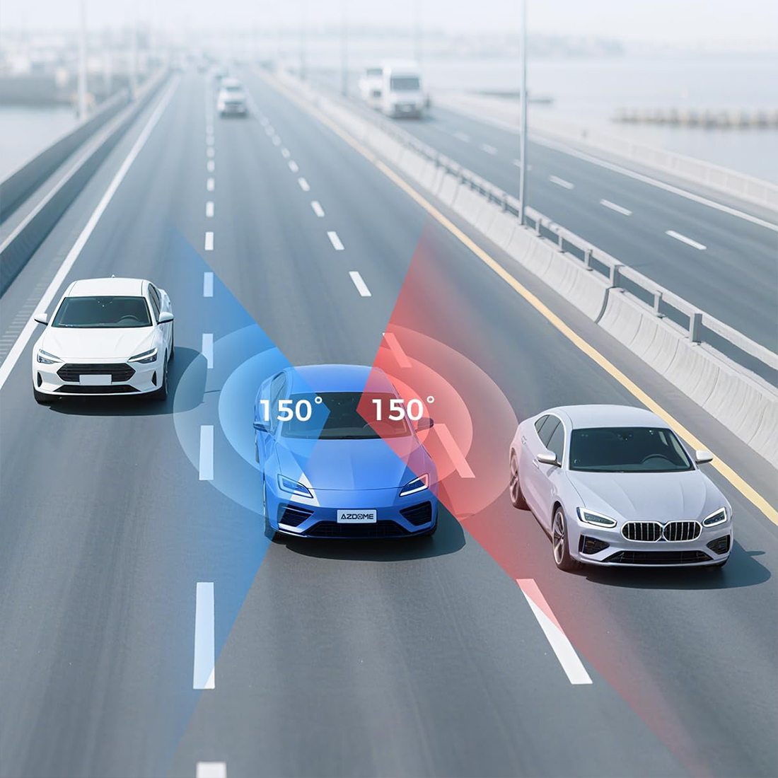 Azdome M660 kamera samochodowa dowód w przypadku kolizji zarysowania i wykroczeń drogowych