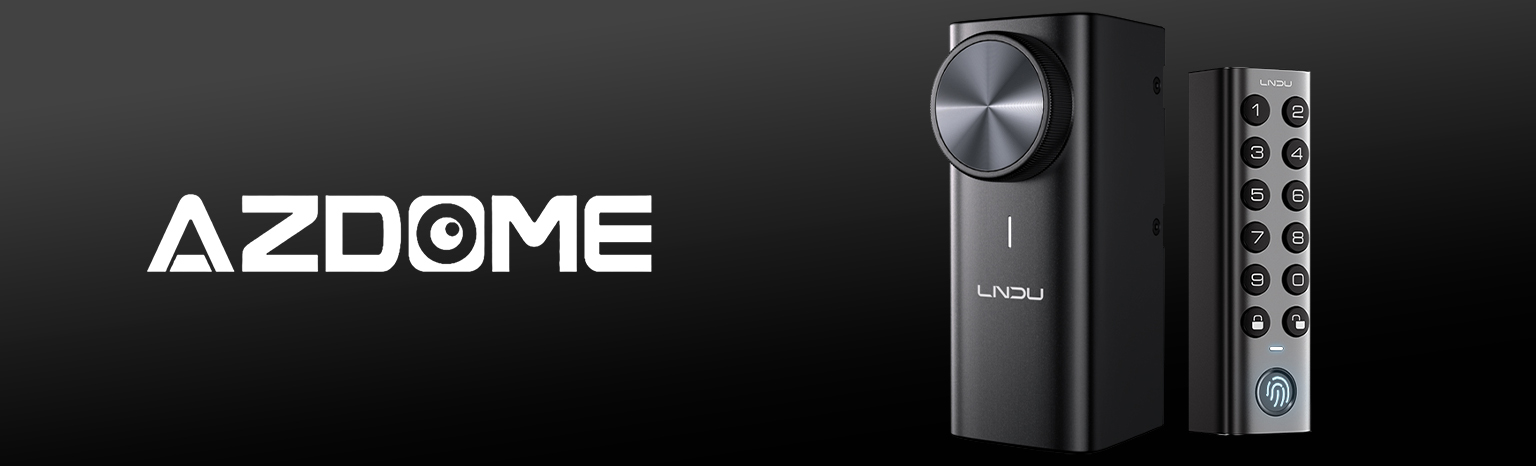 smart zamek do drzwi LNDU otwieranie odciskiem palca kod PIN aplikacja