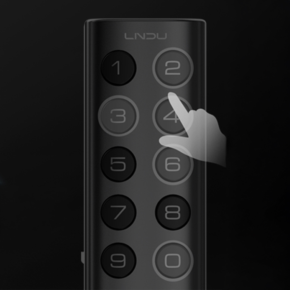 smart zamek LNDU wirtualny kod PIN anti peep ochrona hasła