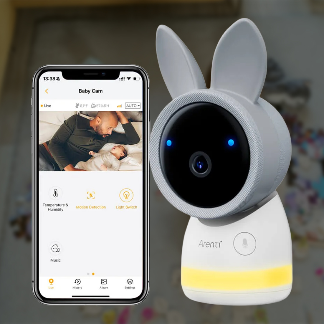 AInanny B2 Smart – kamera 2K z automatycznym śledzeniem i detekcją płaczu