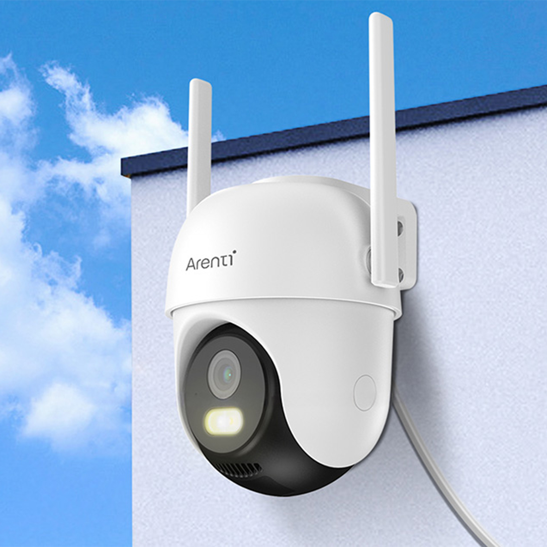 Najważniejsze cechy Arenti OP1: 4 MP, 360°, noc w kolorze, Dual-Band Wi-Fi, IP65