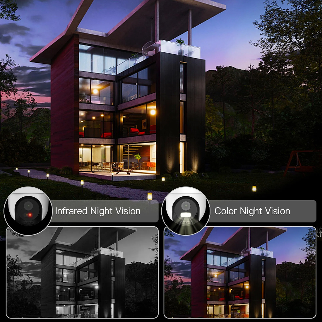 Arenti OP1 kamera 4 MP z kolorowym trybem nocnym i oświetlaczem LED