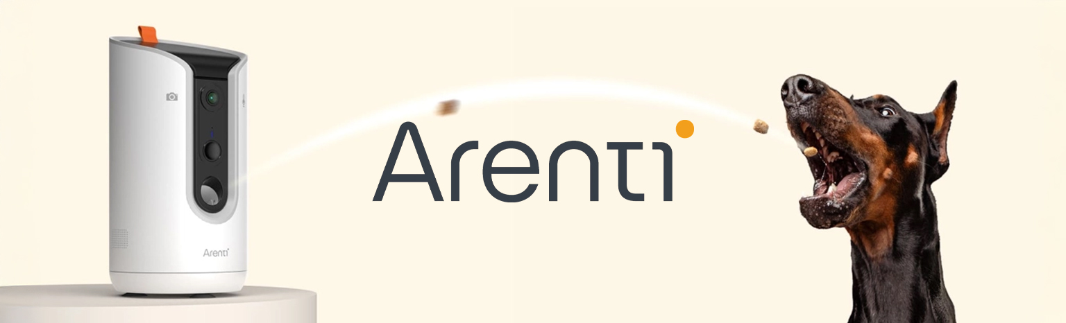Arenti PetCam1T – kamera dla psów i kotów 2K z podajnikiem smakołyków