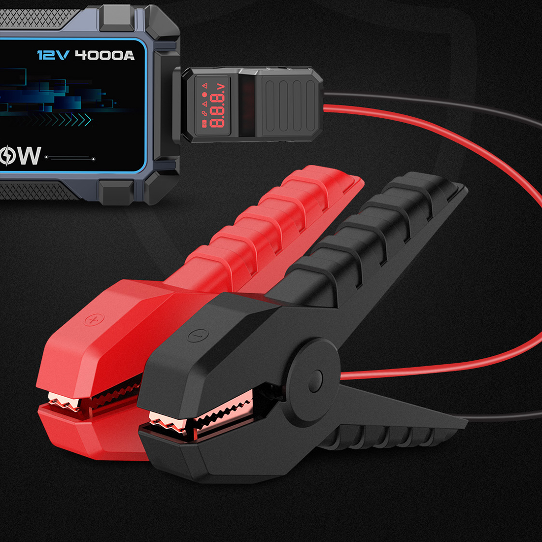 AVAPOW A9 Max (A37) – jump starter 12V z 9 zabezpieczeniami: antyiskrowe, odwrotna polaryzacja, nadprąd, przepięcie