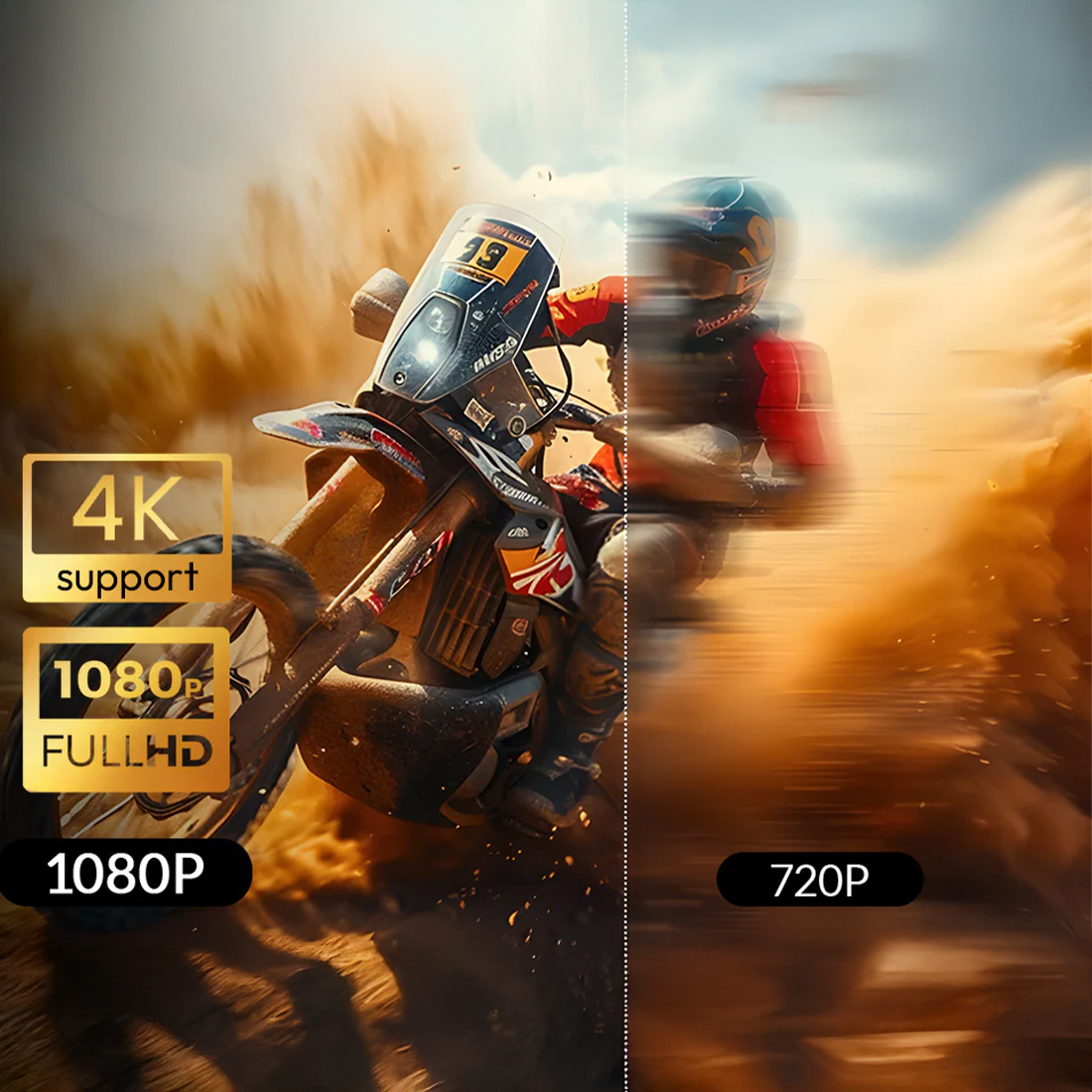 BYINTEK PLATO T5 Max Full HD obsługa sygnału 4K kontrast 15000:1