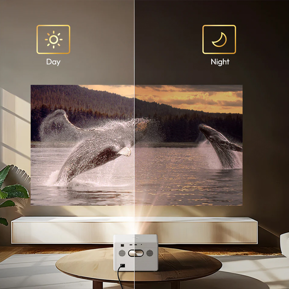 BYINTEK PLATO T5 Max jasność 1000 ANSI lumenów oglądanie w dzień i wieczorem