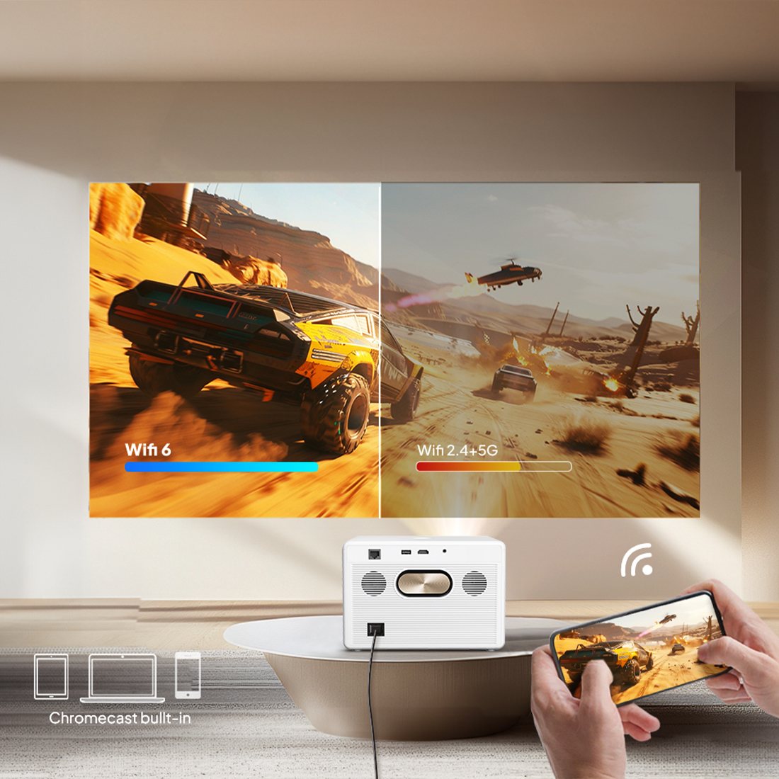 BYINTEK PLATO T5 Max Chromecast WiFi dual band przesyłanie obrazu