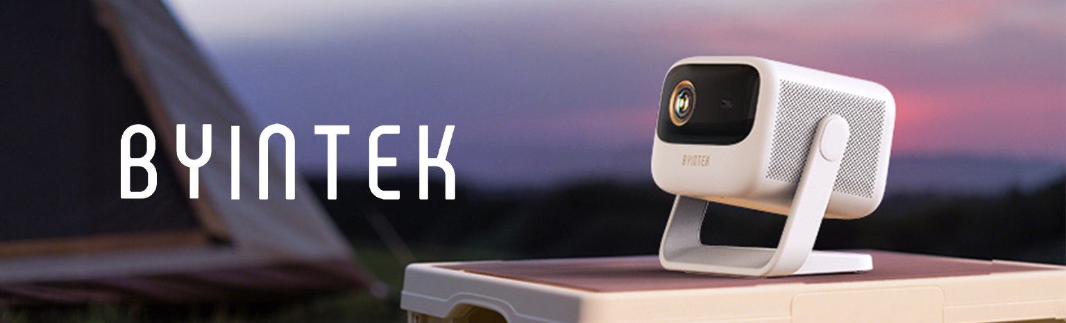 BYINTEK UFO U90 projektor Full HD DLP Google TV 11 z baterią