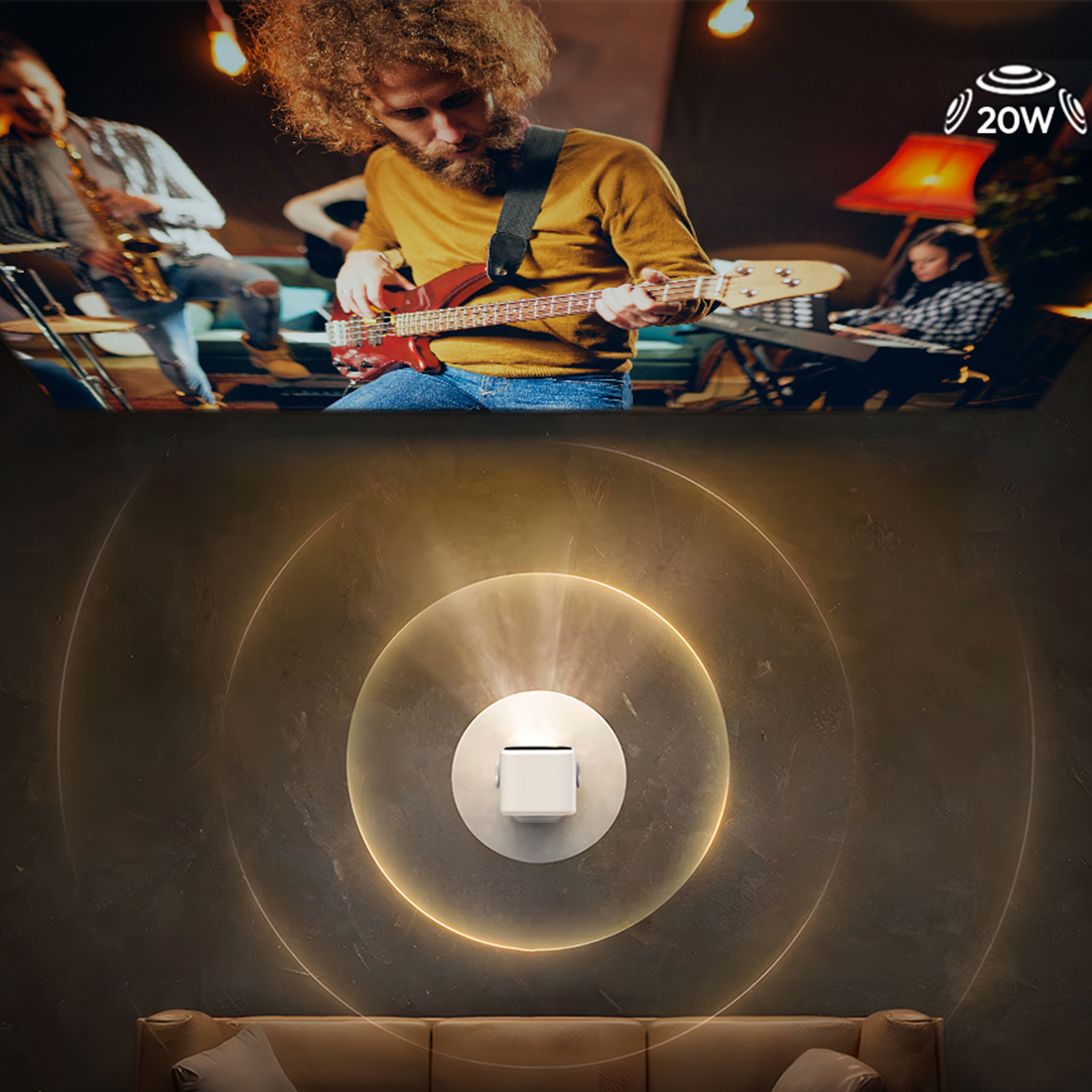 BYINTEK UFO U90 głośniki 2x10W WiFi Bluetooth HDMI USB