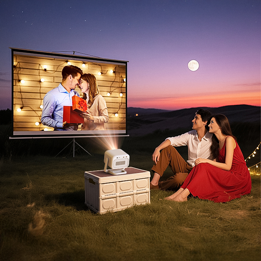 BYINTEK UFO U90 jasność 700 ANSI lumenów kino domowe i projekcje wieczorne