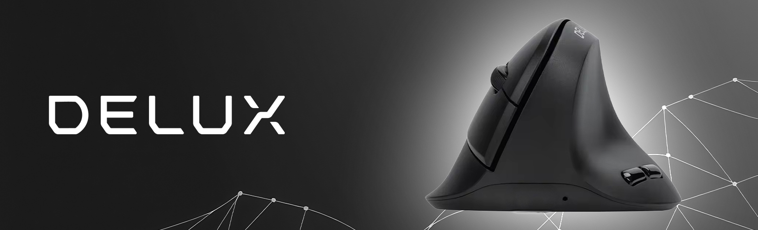 bezprzewodowa mysz ergonomiczna Delux M618AIR GX do pracy przy komputerze