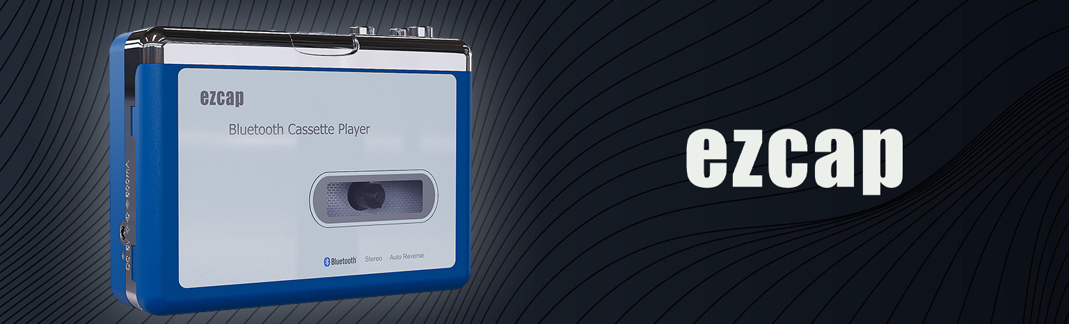EZCAP 215 – przenośny odtwarzacz kaset z Bluetooth 4.2 i funkcją Auto Reverse