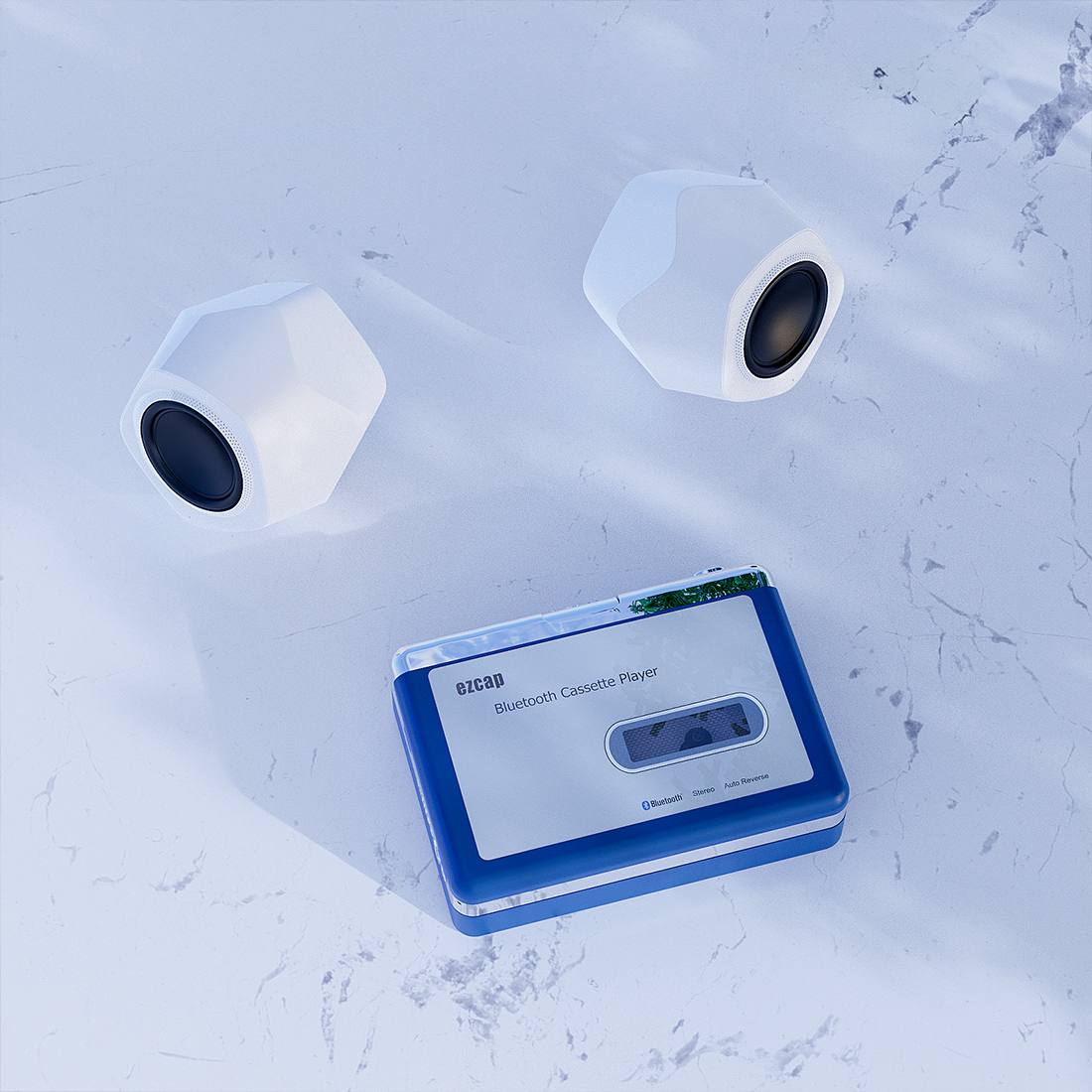 EZCAP 215 – odsłuch przez Bluetooth lub przewodowe słuchawki 3,5 mm