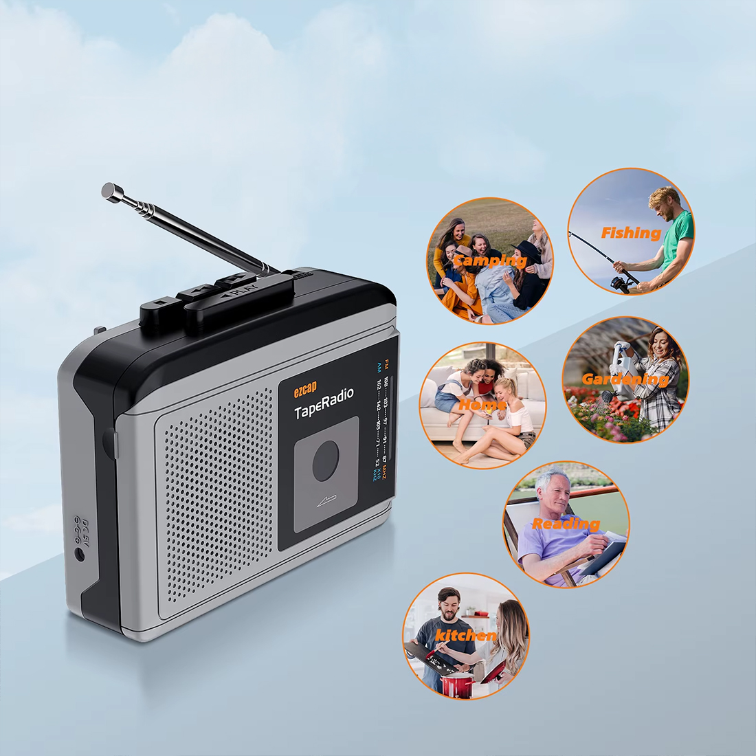 EZCAP 234 TapeDigi 1 – zasilanie bateryjne lub przez USB 5V