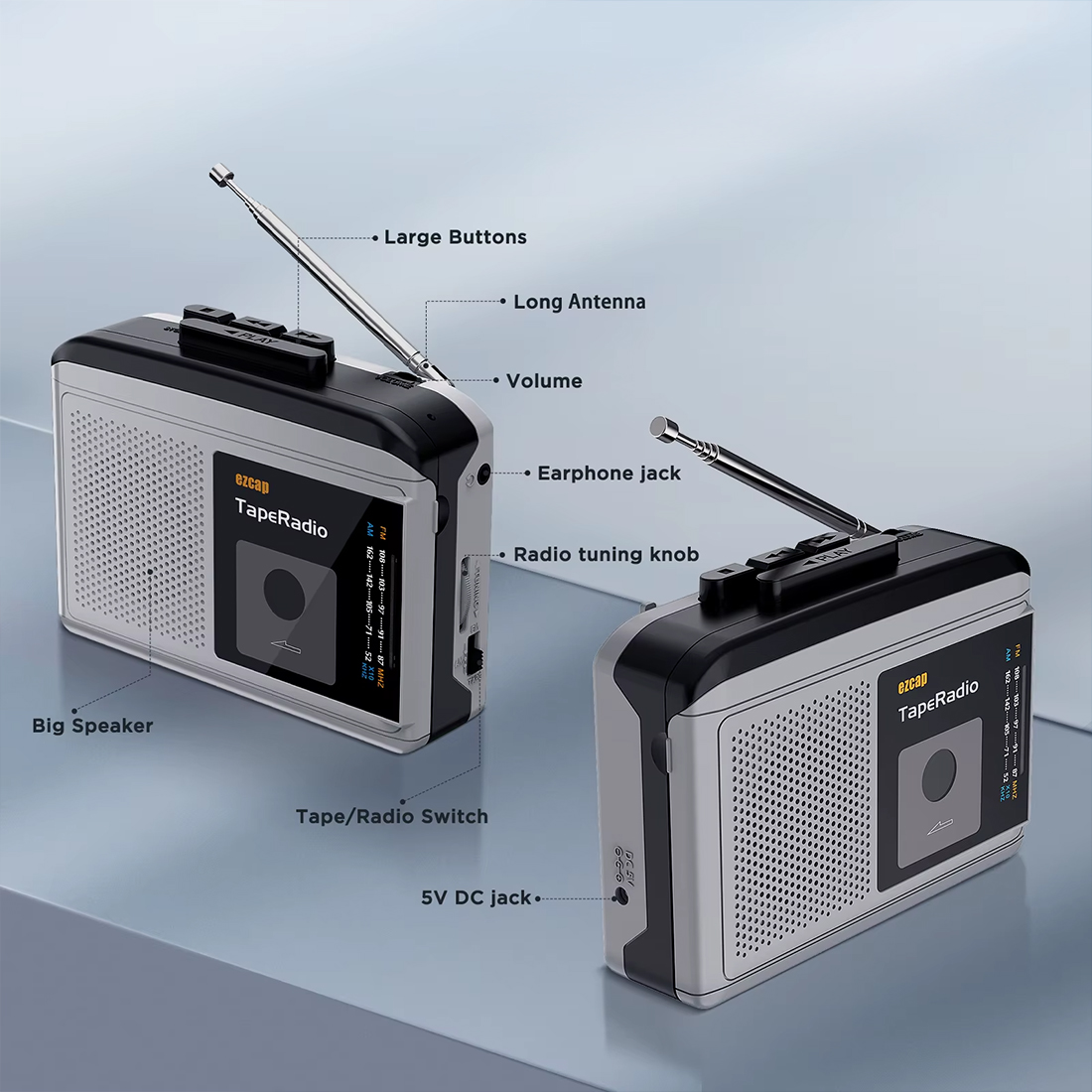 EZCAP 234 TapeDigi 1 – prosta obsługa i sygnalizacja LED