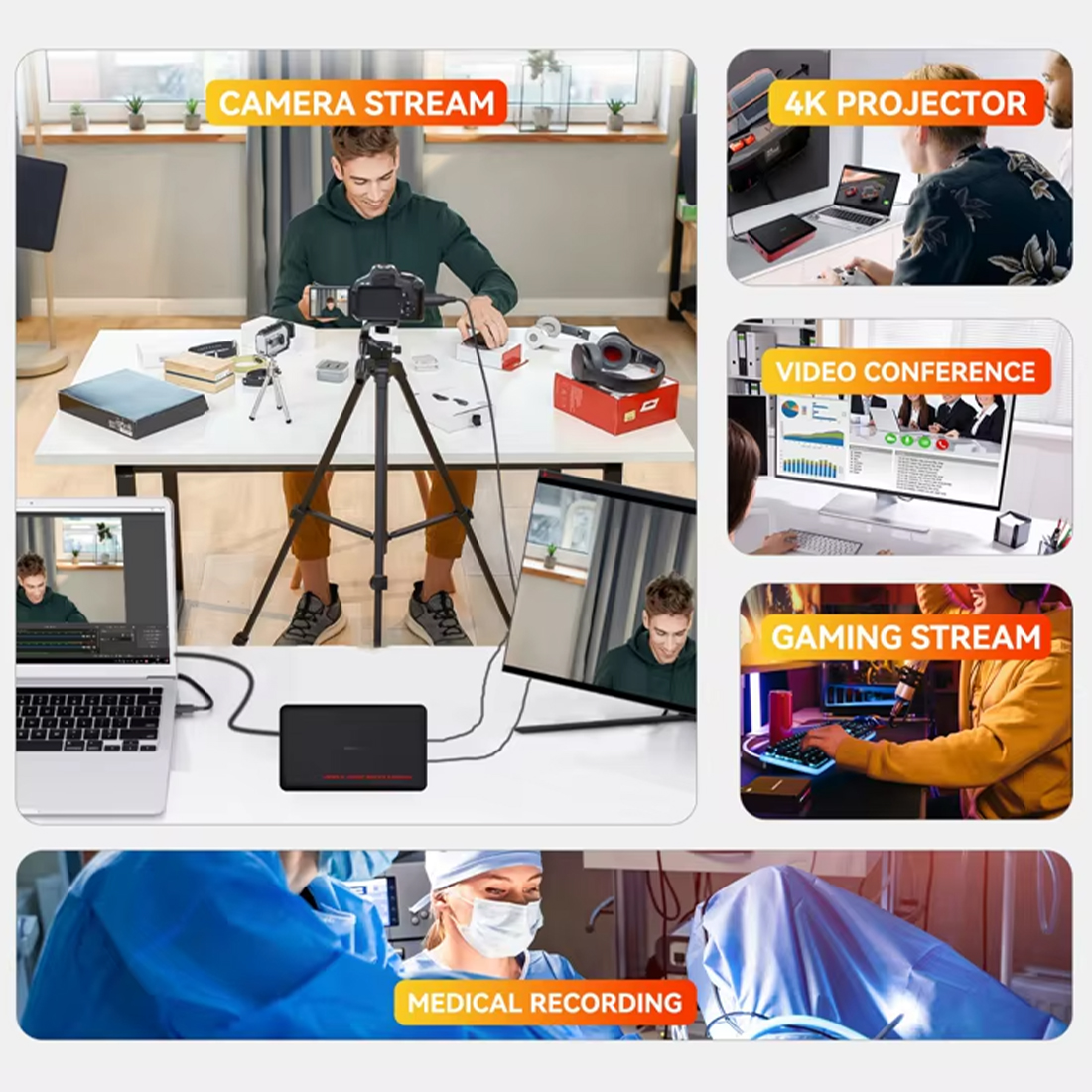 EZCAP 371L GameLink U3 – karta przechwytująca HDMI USB 3.0 kompatybilna z PC, Mac i konsolami