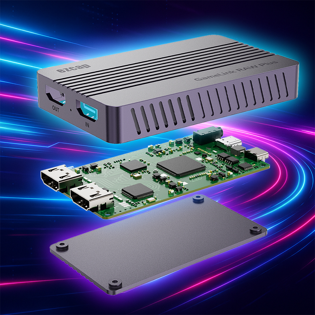 EZCAP 366 GameLink RAW Plus – obsługa formatów nagrywania MJPG NV12 YUY2 RGB24 i wejście audio Line-In 3,5 mm