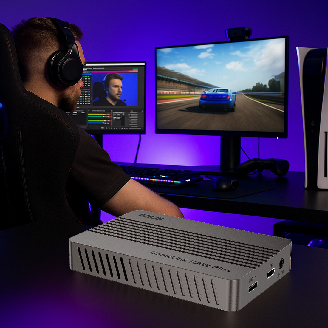 EZCAP 366 GameLink RAW Plus – USB-C Plug&Play i PD charge dla długich transmisji bez przerywania streamu