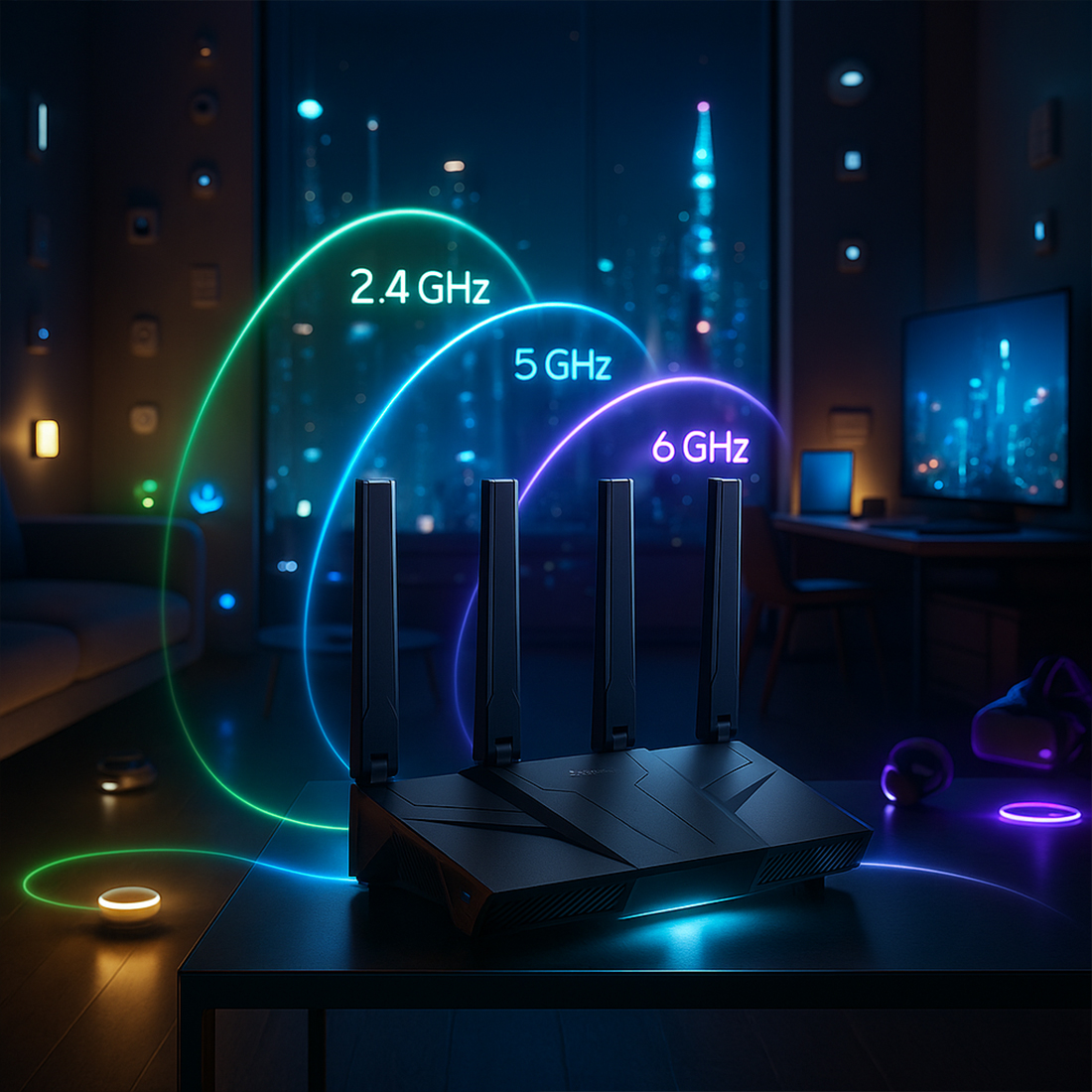 router tri-band do sieci domowej i biurowej