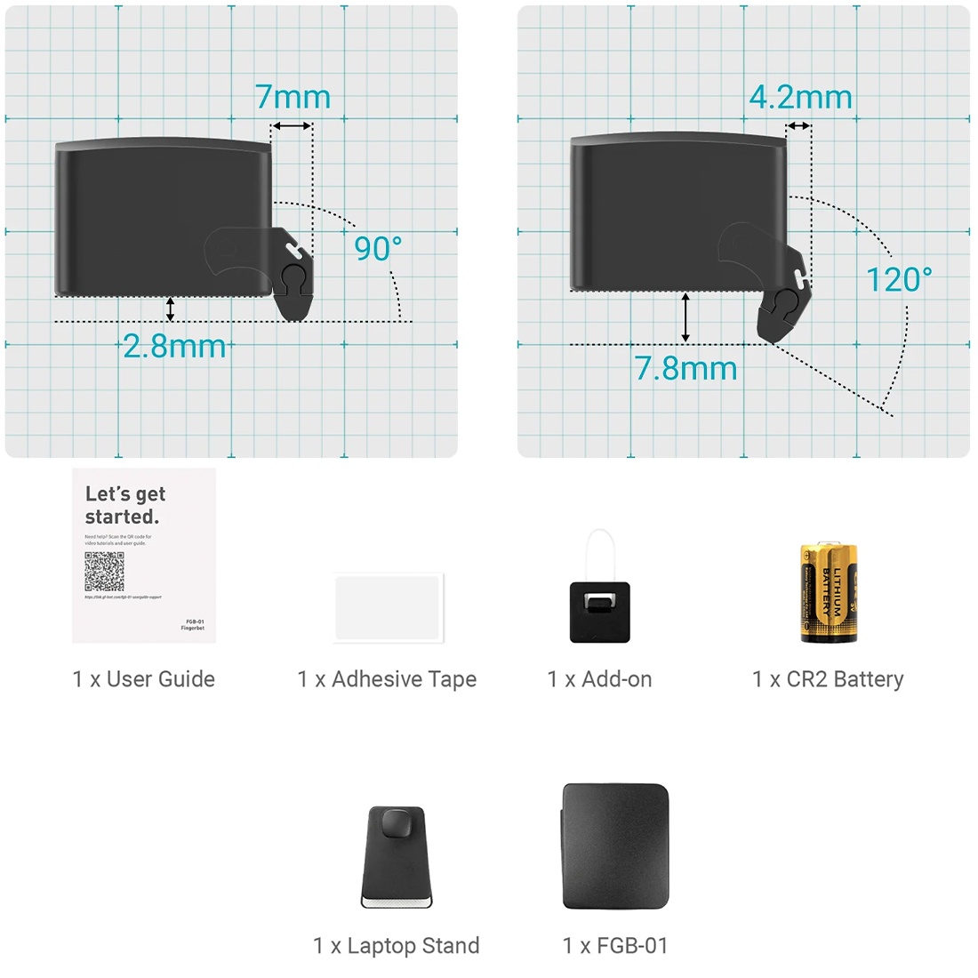 fingerbot FGB-01 do zdalnego wciskania przycisku zasilania komputera z integracją GL-RM1
