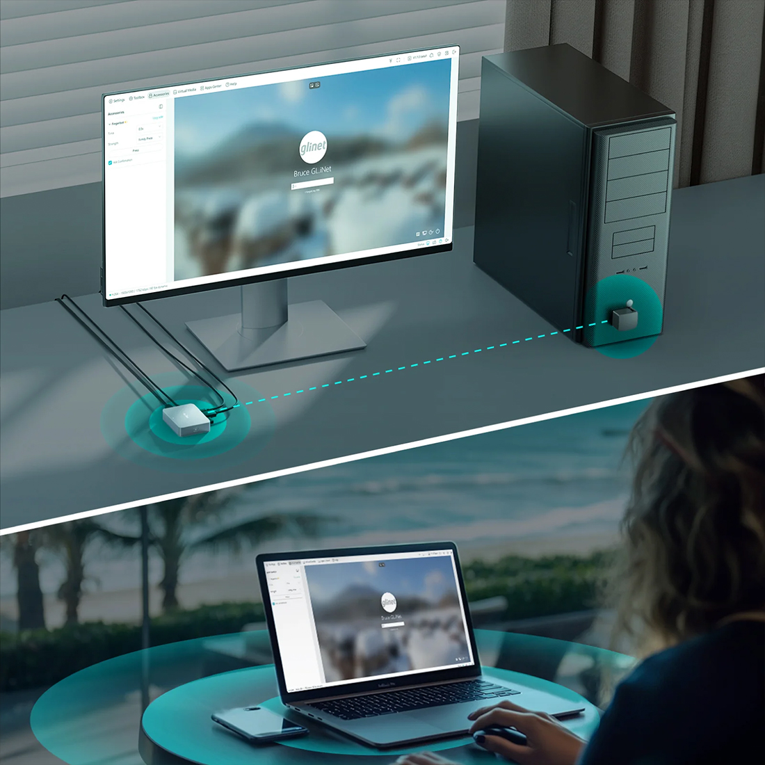 GL.iNet FGB-01 reset zawieszonego systemu fizyczne wcisniecie przycisku zasilania