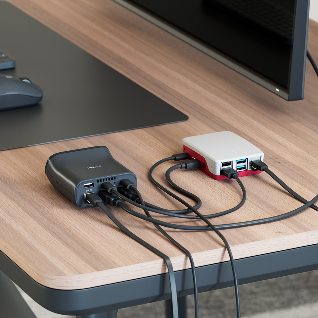 gl.inet comet pro gl rm10 kvm over wifi zdalne wlaczanie komputera wake on lan atx board fingerbot