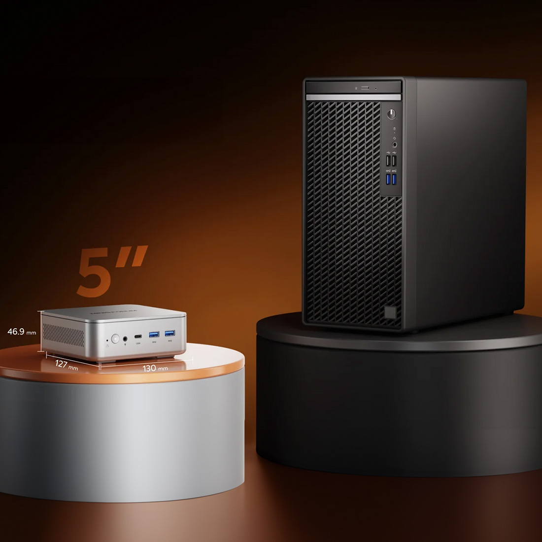 Minisforum AtomMan EliteMini AI370 kompaktowy design