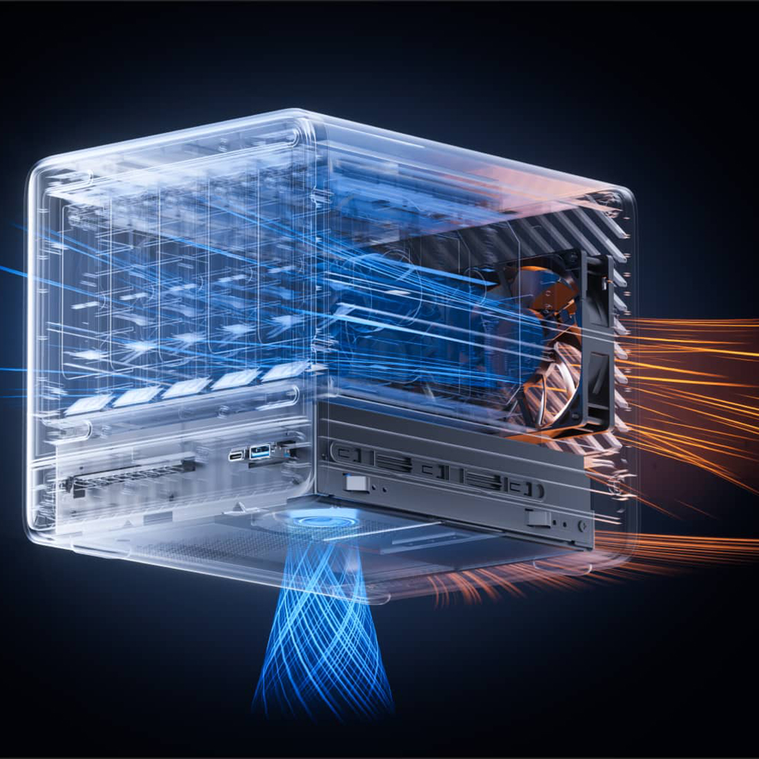 Chłodzenie Phase-Change i 3 wentylatory – praca 24/7