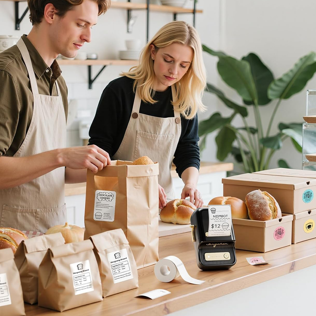 drukarka etykiet Niimbot B21 Pro druk seryjny i kody