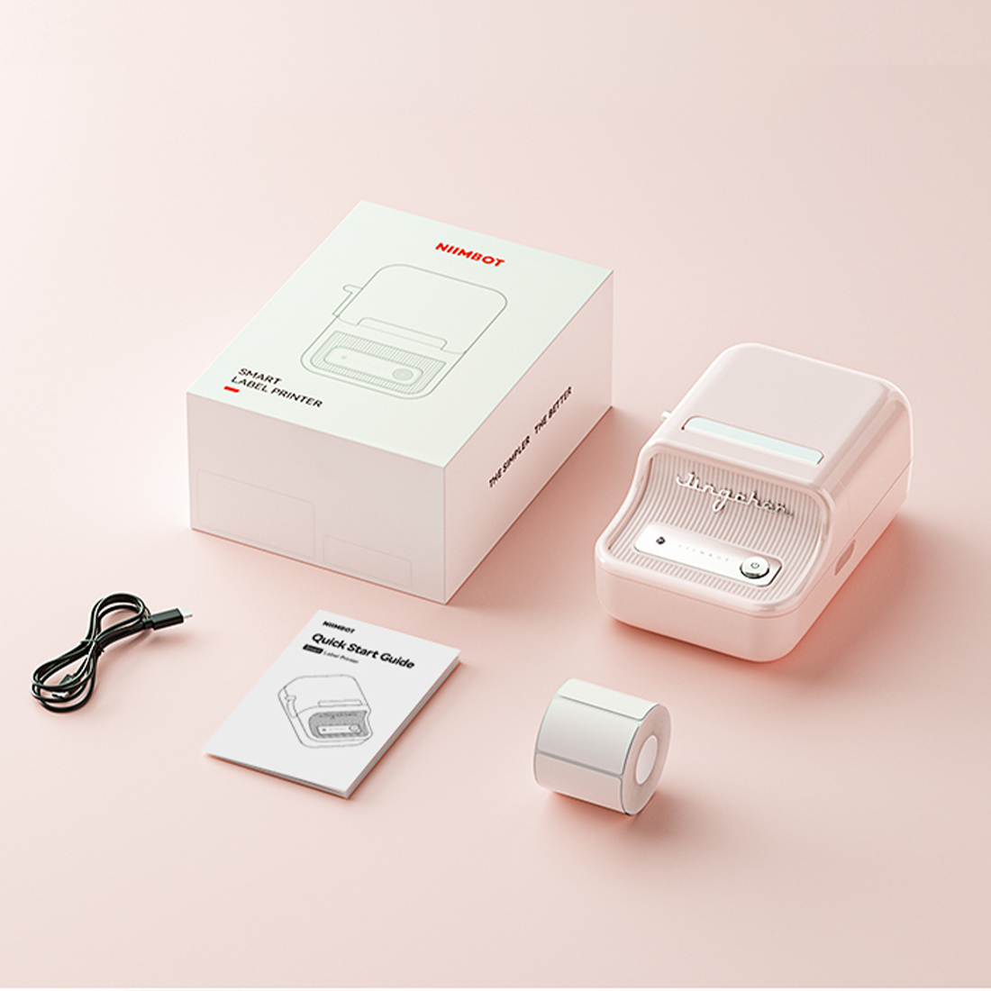 Drukarka etykiet Niimbot B21 różowa specyfikacja