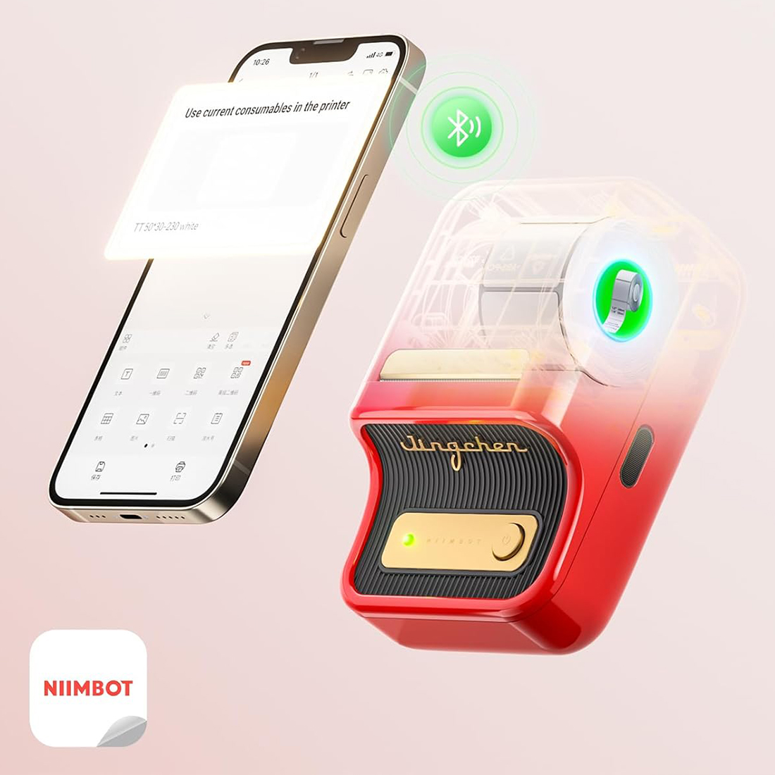 aplikacja Niimbot B21 Pro szablony i ikony