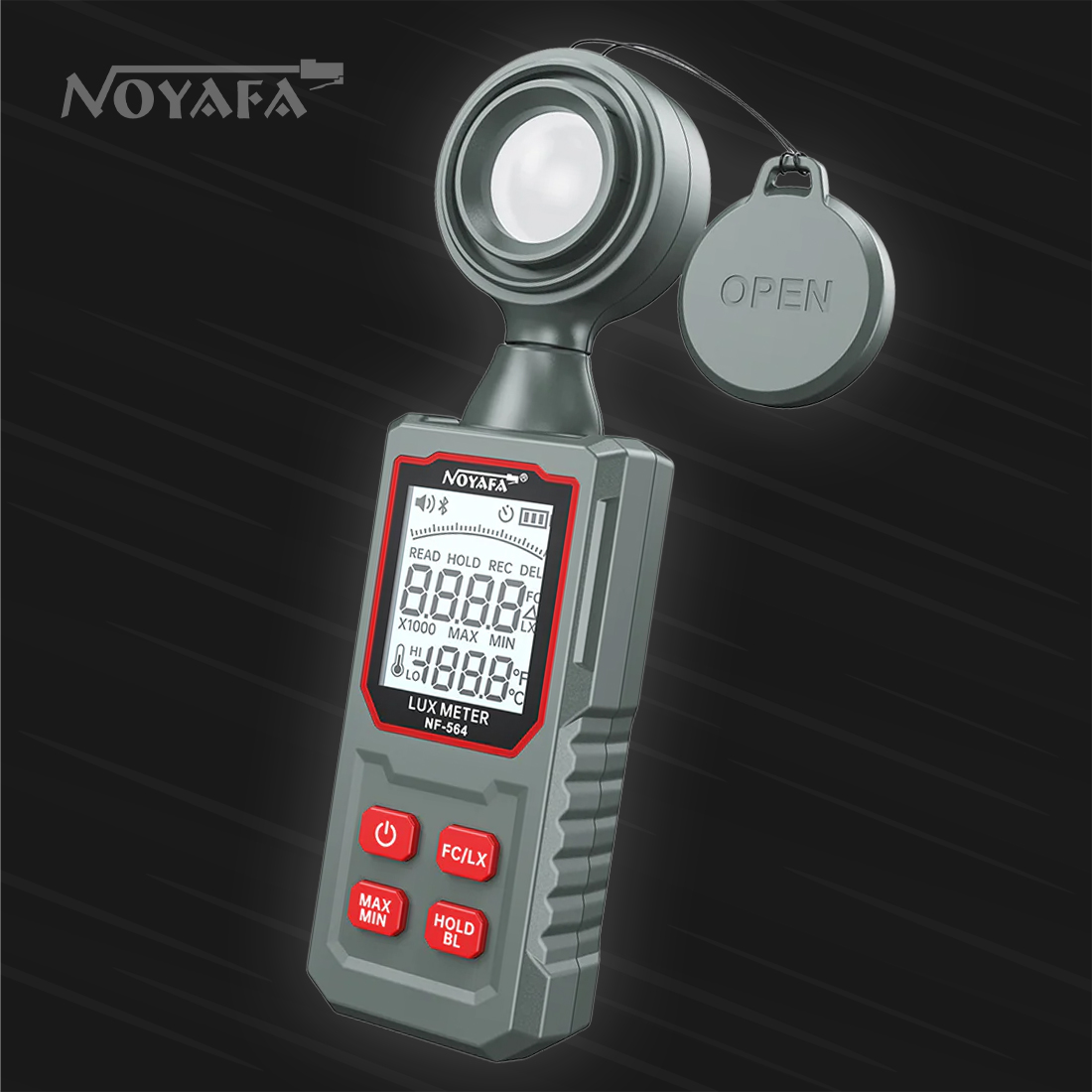 Noyafa NF-564 cyfrowy miernik światła z funkcją podświetlenia ekranu