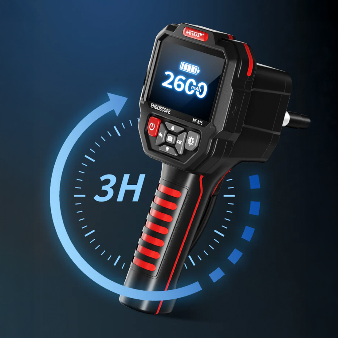 kamera endoskopowa Noyafa NF-615 z akumulatorem 2600 mAh i ładowaniem USB-C