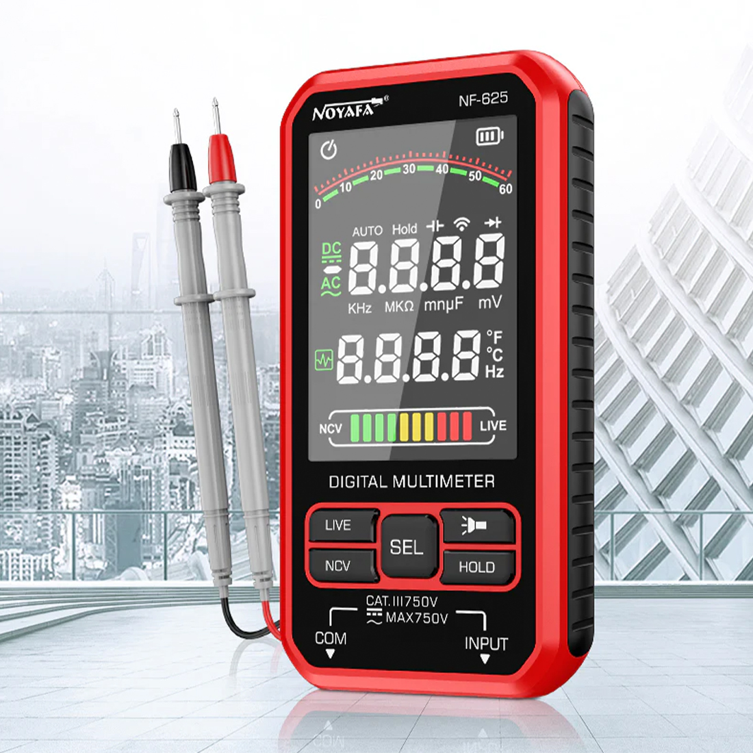 NF-625 – najważniejsze cechy: auto-range, NCV, USB-C