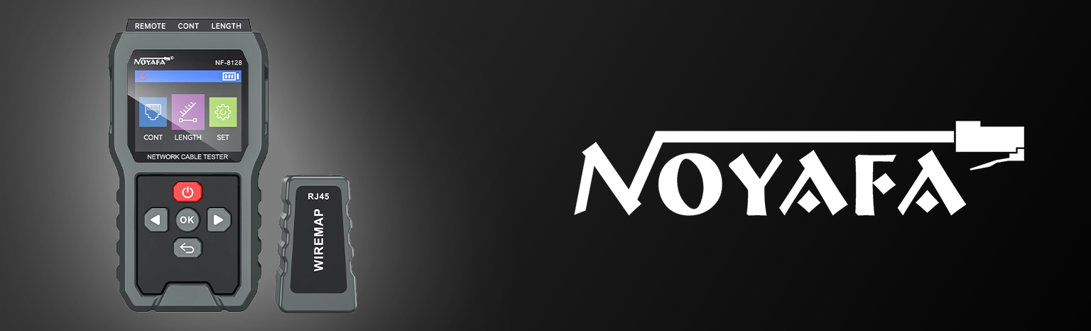 tester kabli LAN NF-8128 CAT5 CAT6 z kolorowym wyświetlaczem