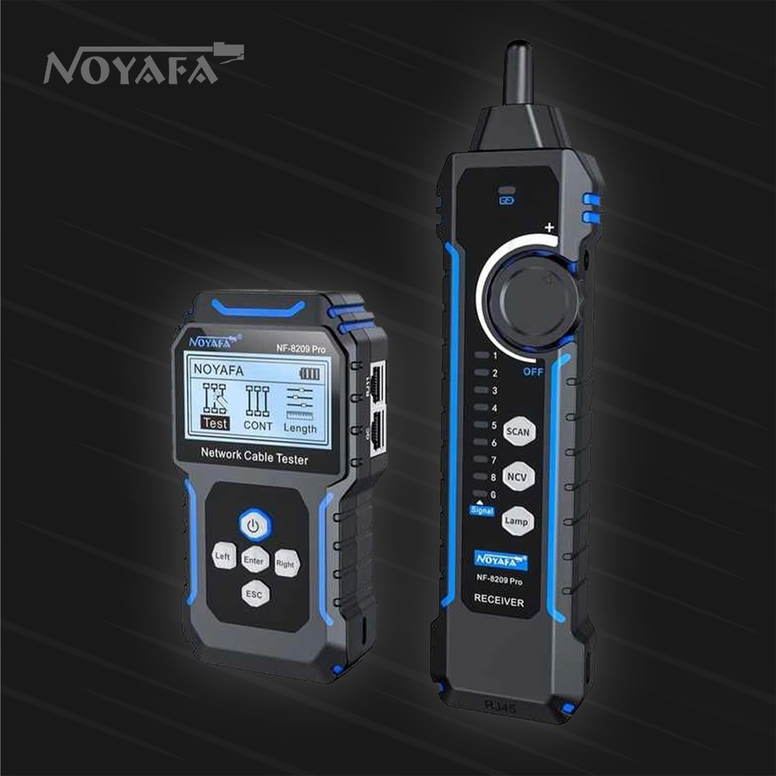 Noyafa NF-8209 PRO tester sieci LAN PoE tracer