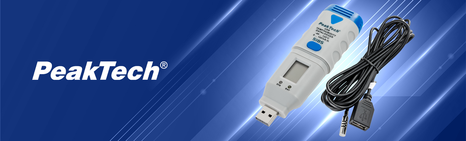 rejestrator parametrów mikroklimatu magazynu PeakTech P5185