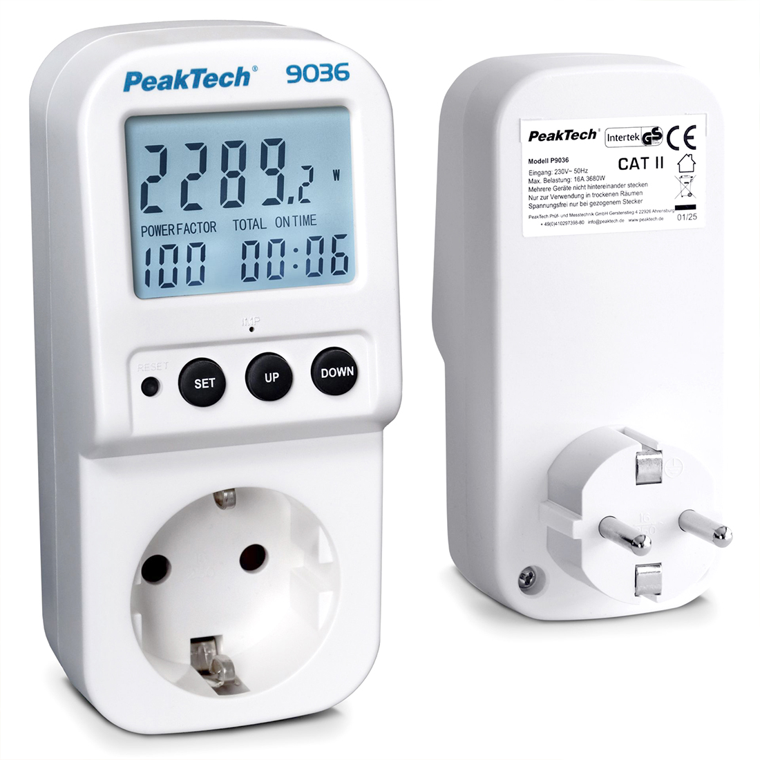Licznik kWh z kalkulatorem CO₂