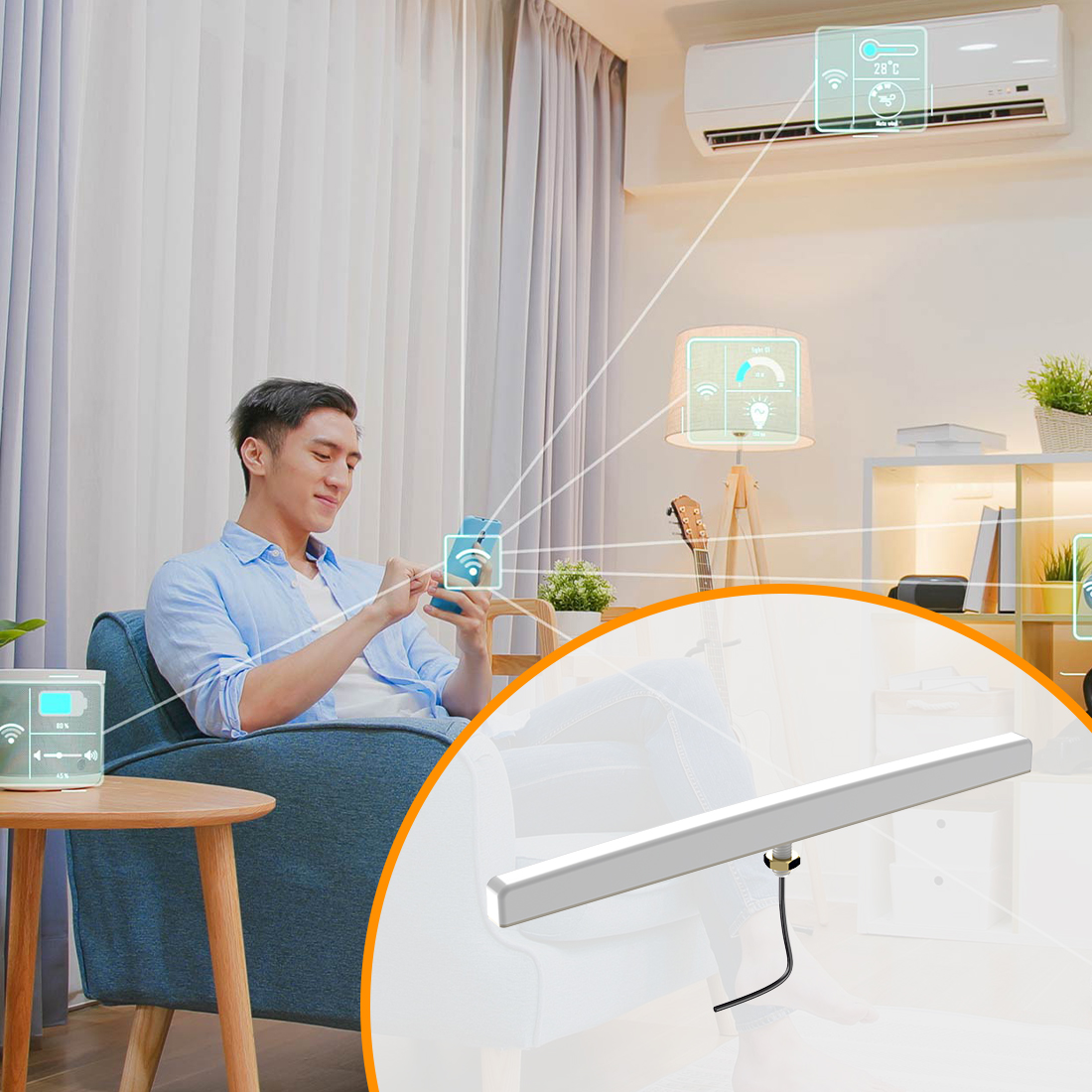 Antena Poynting DASH-3 do liczników inteligentnych automatyki budynkowej IoT i systemów M2M